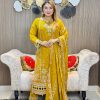Readymate pakistani desing ring type chiffon 4 pcs 6 c