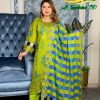 Full rady cotton ambotry & choken kari work 3 pcs