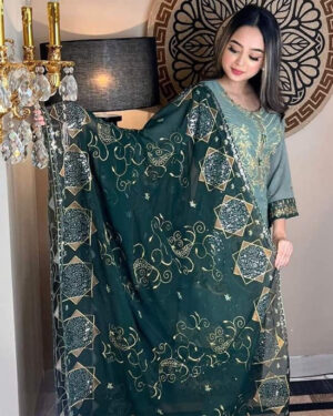 AAF- KPC- Pakistani desgine Unstitched Salwar Kameez wightless soft jorjrt kpc aaf