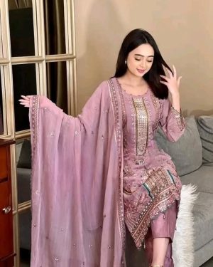 AAF -O PAS CIF -Unstitched Salwar Kameez luxry ciffon o cif aaf