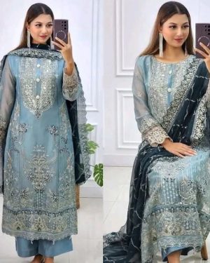 AAF -NSS -Pakistani desingin Unstitched Salwar Kameez sada bahar w -nss - aaf