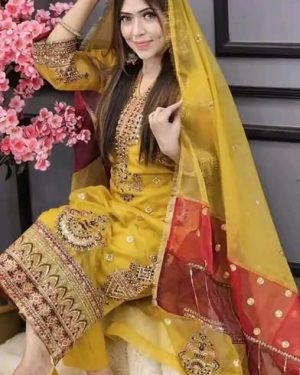 AAF - SYR -Pakistani desingin Unstitched Salwar Kameez sada bahar w -syr - aaf