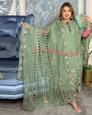 Pata green colour pakistani sada bahar drsing full rady dress