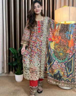 AAF -HCC-Pakistani desgin Readymate pure coton desing hcc - 3 pcs 3 c