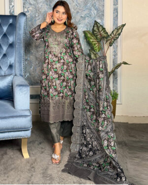 AAF CK BGR-G Gorgush -Pakistani desgin Readymate pure coton desing un wc - 3 pcs 3 c