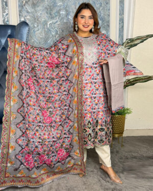 AAF CK RH - Gorgush -Pakistani desgin Readymate pure coton desing un wc - 3 pcs 3 c