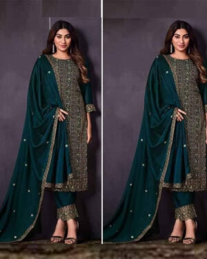 pure tore colour vc tore Pakistani desing Unstitched Salwar Kameez soft chinoon silk fabric
