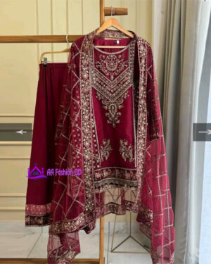 Pakistani MO Aaf Pattan Sadabahar fabrice most comfartable rady mate 3 pcs