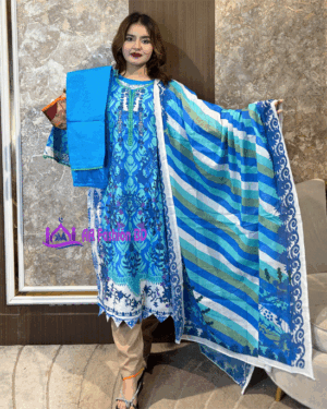 AAF--CS-NV -AAF Pure Cotton Digital Print Les Work Full Radymate 3 Pcs