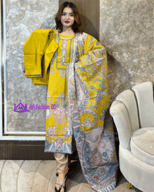 AAF-CS-YW-AAF Pure Cotton Digital Print Les Work Full Radymate 3 Pcs