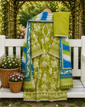 AAAAAAF-DS- LJ - Pure Cotton Digital Print Les Work Full Radymate 3 Pcs