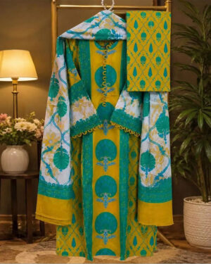 AAF-DS-SP YG --AAF Pure Cotton Digital Print Les Work Full Radymate 3 Pcs