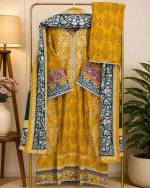 AAF-DS SP MY-B  Pure Cotton Digital  Print Les Work  Full Radymate  3 Pcs