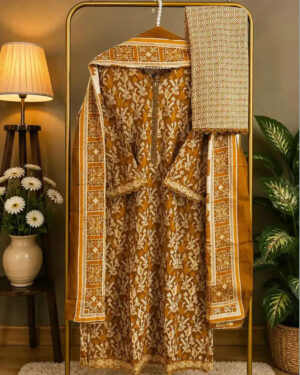 AAF-DS SP MS Pure Cotton Digital  Print Les Work  Full Radymate  3 Pcs