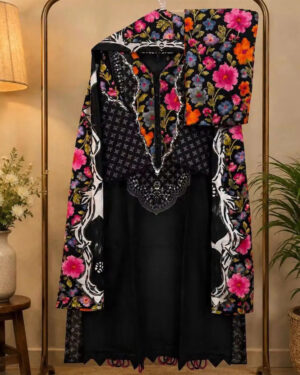 AAF-DS SP BB Pure Cotton Digital  Print Les Work  Full Radymate  3 Pcs