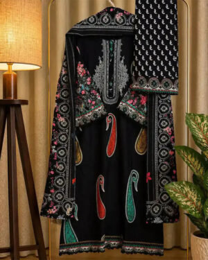 AAF-DS-SP BLK-B Pure Cotton Digital Print Les Work Full Radymate 3 Pcs