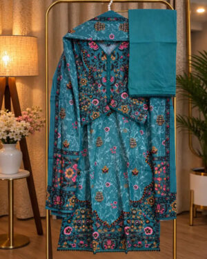 AAF-DS- SKP - Pure Cotton Digital Print Les Work Full Radymate 3 Pcs