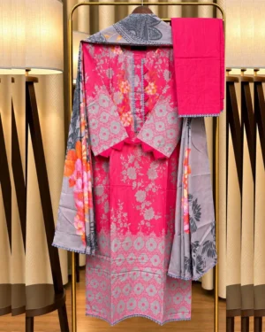 AAF-DS PNG Pure Cotton Digital Print Les Work Full Radymate 3 Pcs