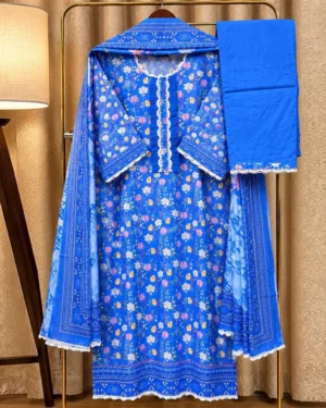 AAF-DS WSKY Pure Cotton Digital Print Les Work Full Radymate 3 Pcs